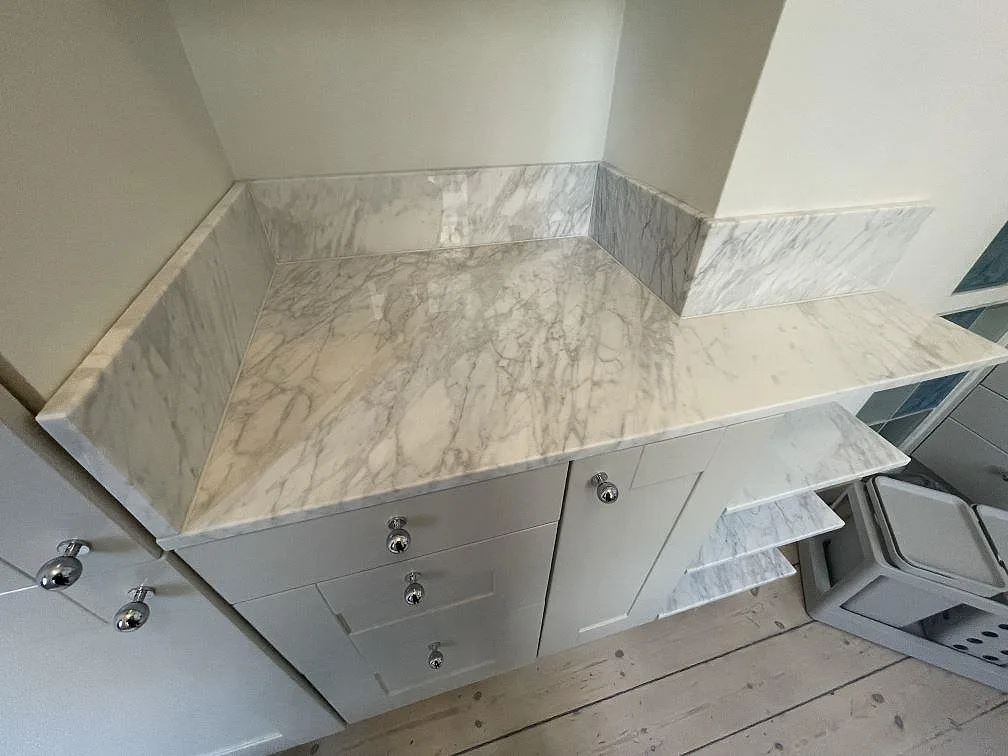 Køkkenbordplade i Carrara C, Stockholm – billede 3
