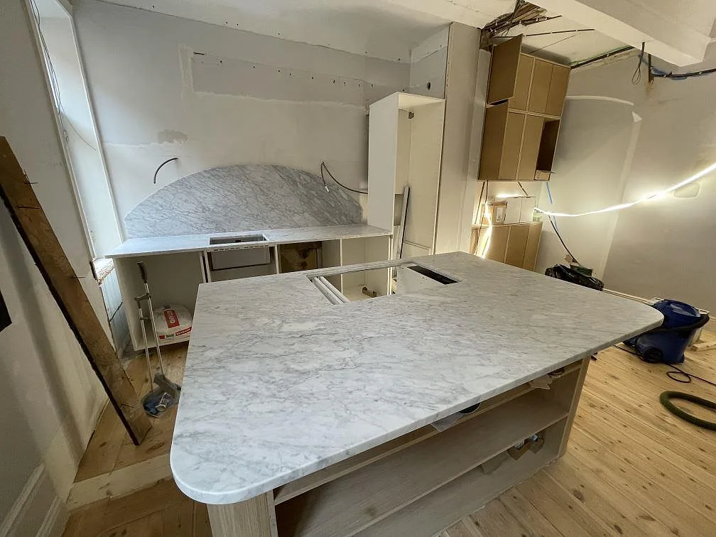 Køkkenbordplade i Carrara C, Stockholm – billede 5