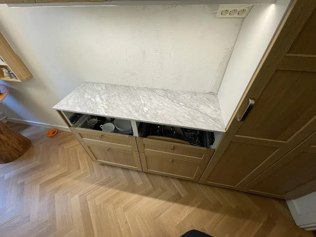 Køkkenbordplade i Carrara C, Stockholm – billede 3