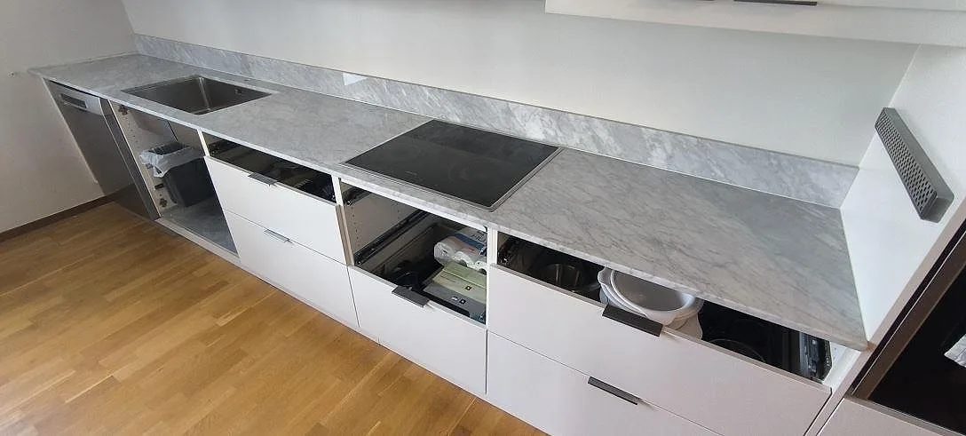 Køkkenbordplade i Carrara C, Stockholm – billede 2