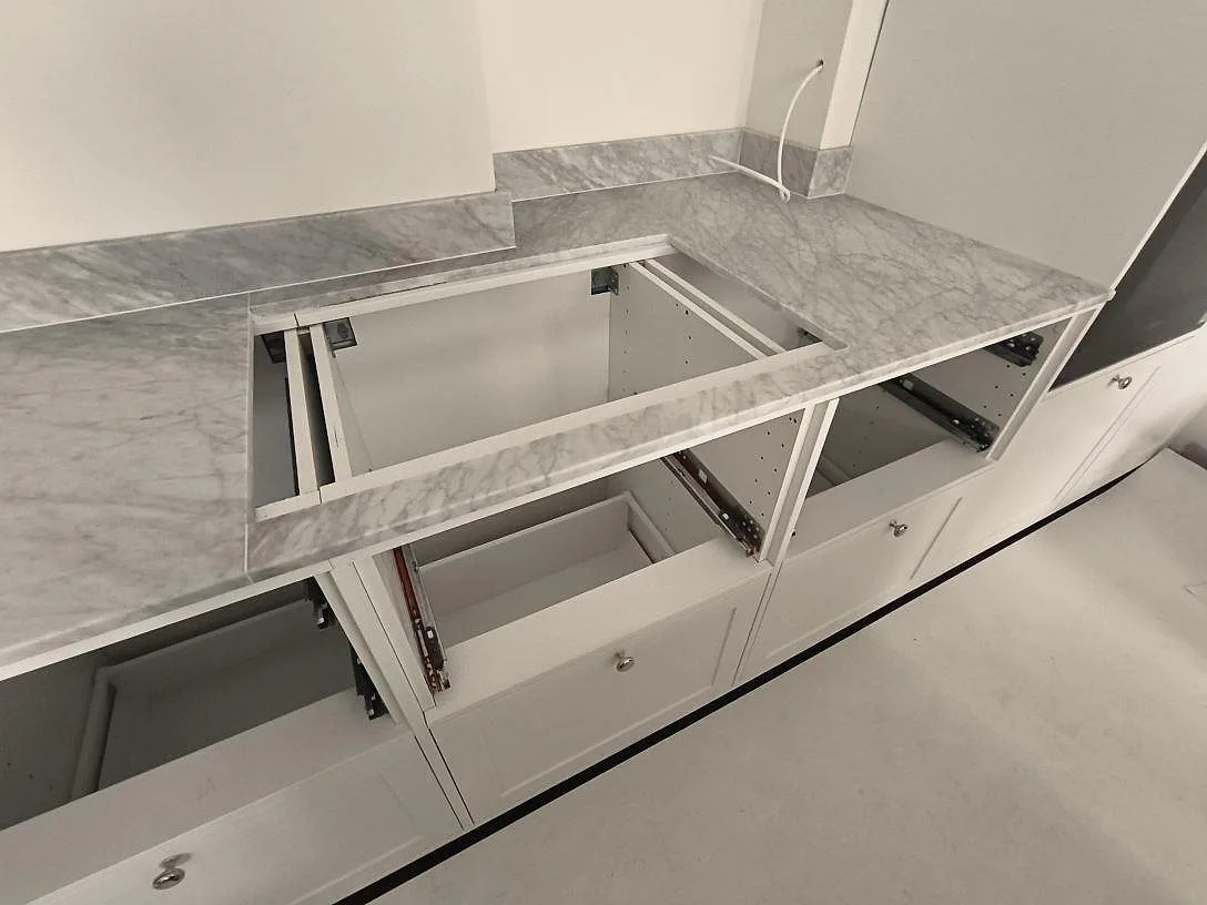 Køkkenbordplade i Carrara C, Stockholm – billede 3