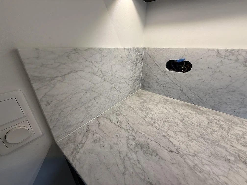 Køkkenbordplade i Carrara C, Stockholm – billede 4