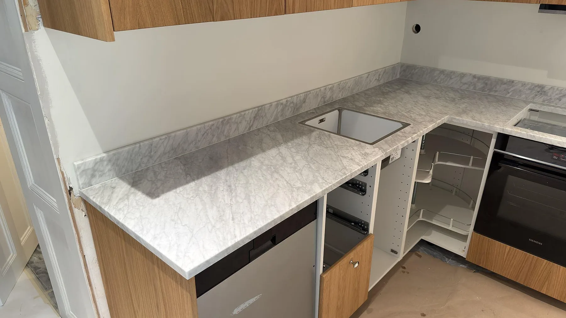 Køkkenbordplade i Carrara C, Stockholm – billede 2