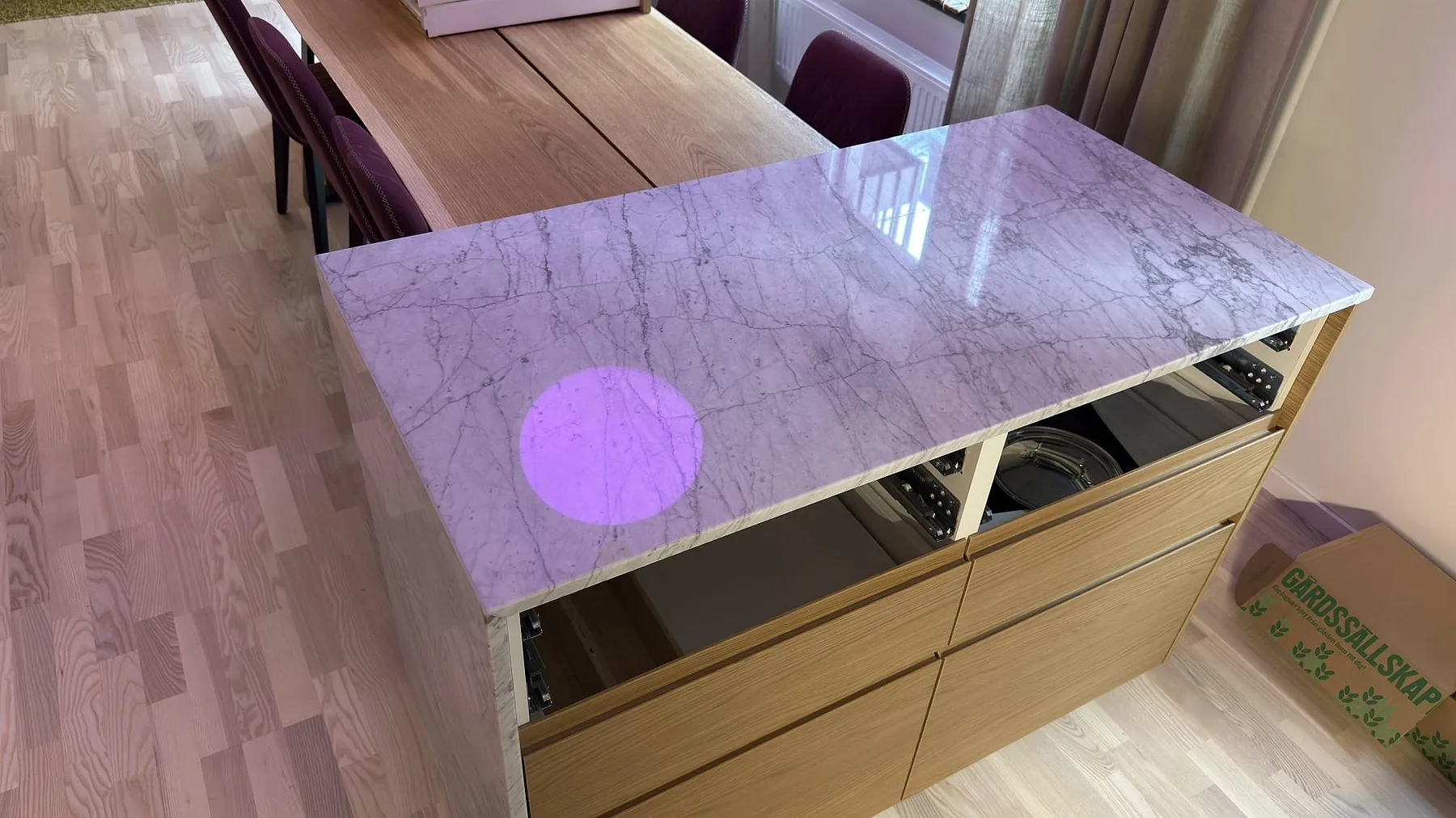 Køkkenbordplade i Carrara C, Stockholm – billede 4