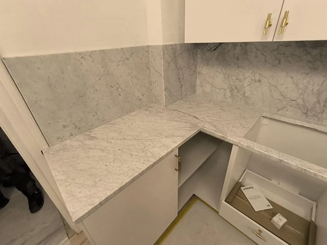 Køkkenbordplade i Carrara C, Stockholm – billede 5