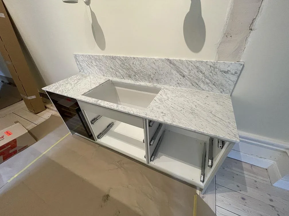 Køkkenbordplade i Carrara C, Stockholm – billede 4
