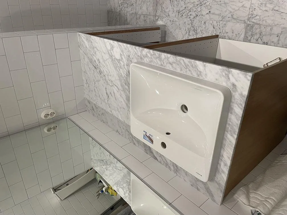 Køkkenbordplade i Carrara C, Stockholm – billede 3