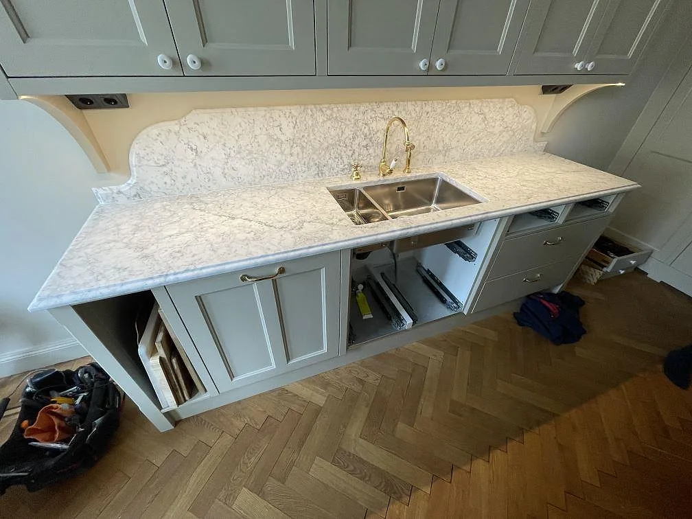 Køkkenbordplade i Carrara C, Stockholm – billede 3