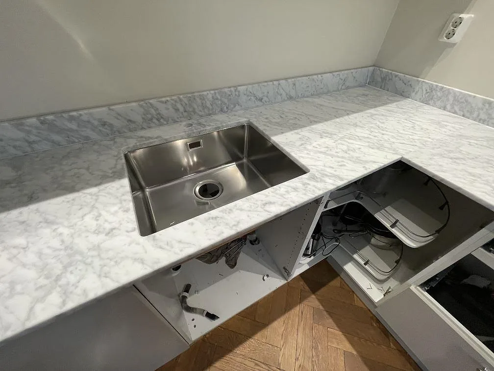 Køkkenbordplade i Carrara C, Stockholm – billede 5