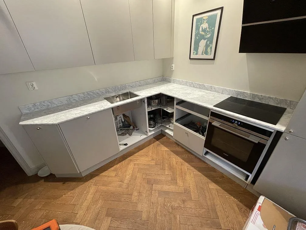Køkkenbordplade i Carrara C, Stockholm – billede 4