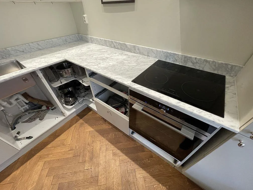 Køkkenbordplade i Carrara C, Stockholm – billede 3