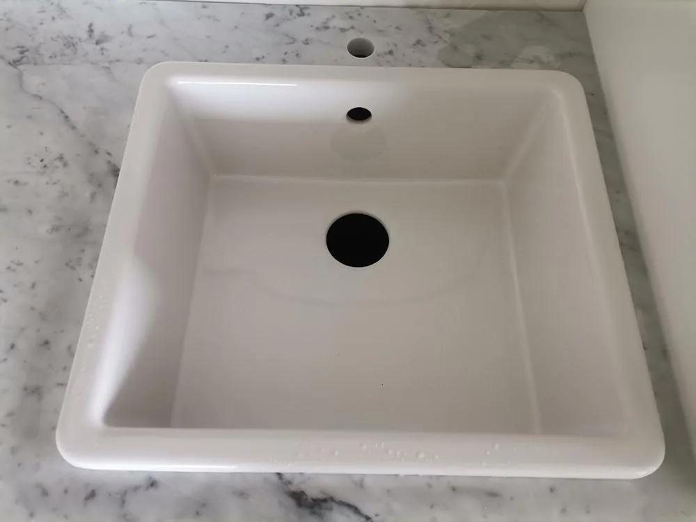 Køkkenbordplade i Carrara C-marmor, Täby – billede 3