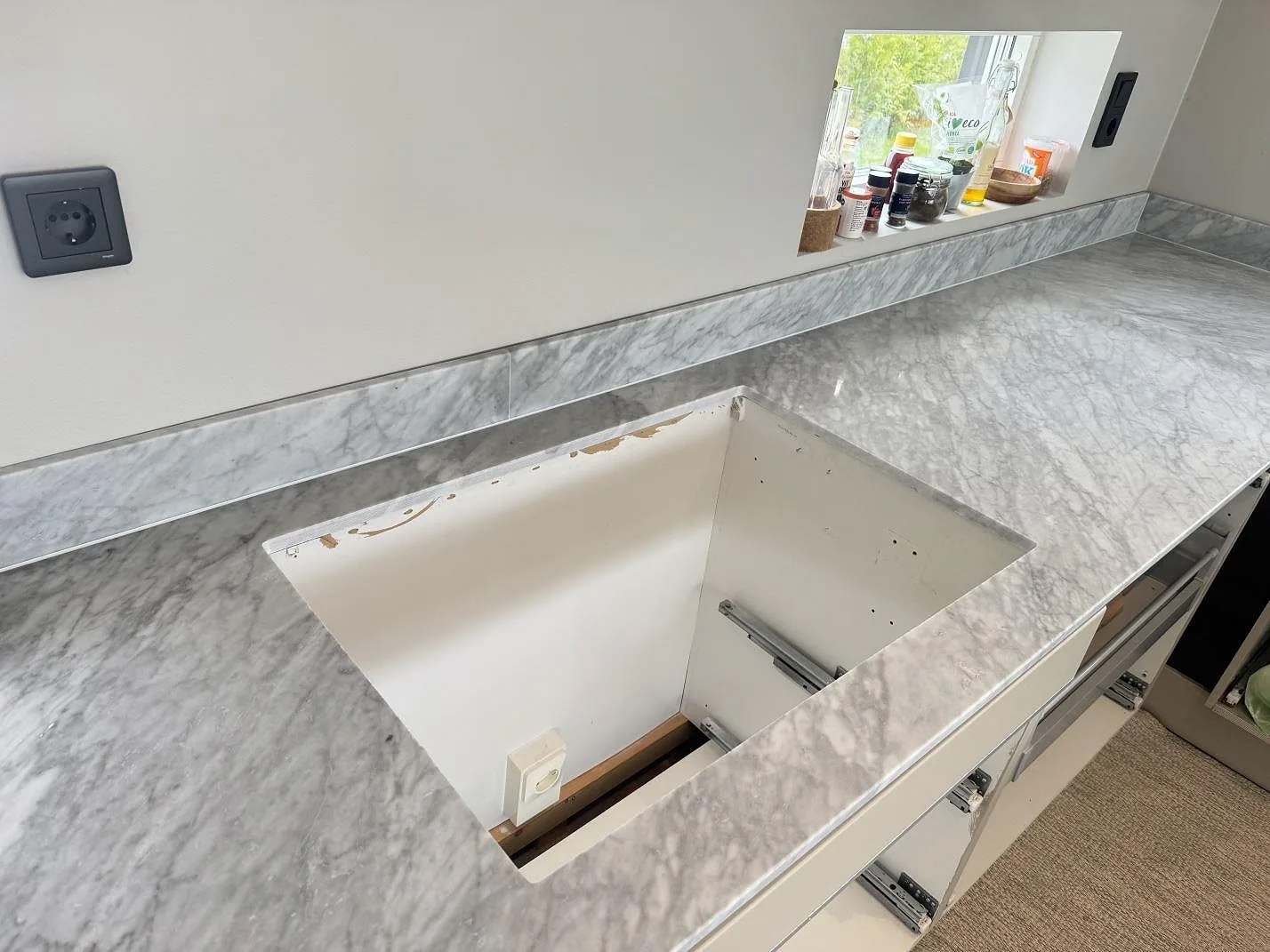 Marmorbordplade i Carrara C, Växjö – billede 6