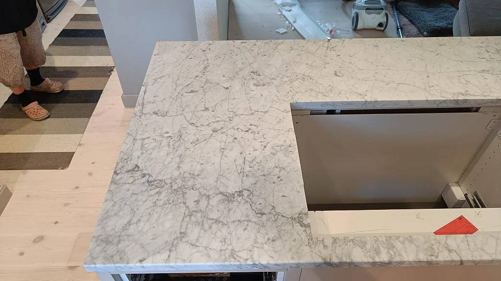Køkkenbordplade i Carrara C, Vejbystrand – billede 4