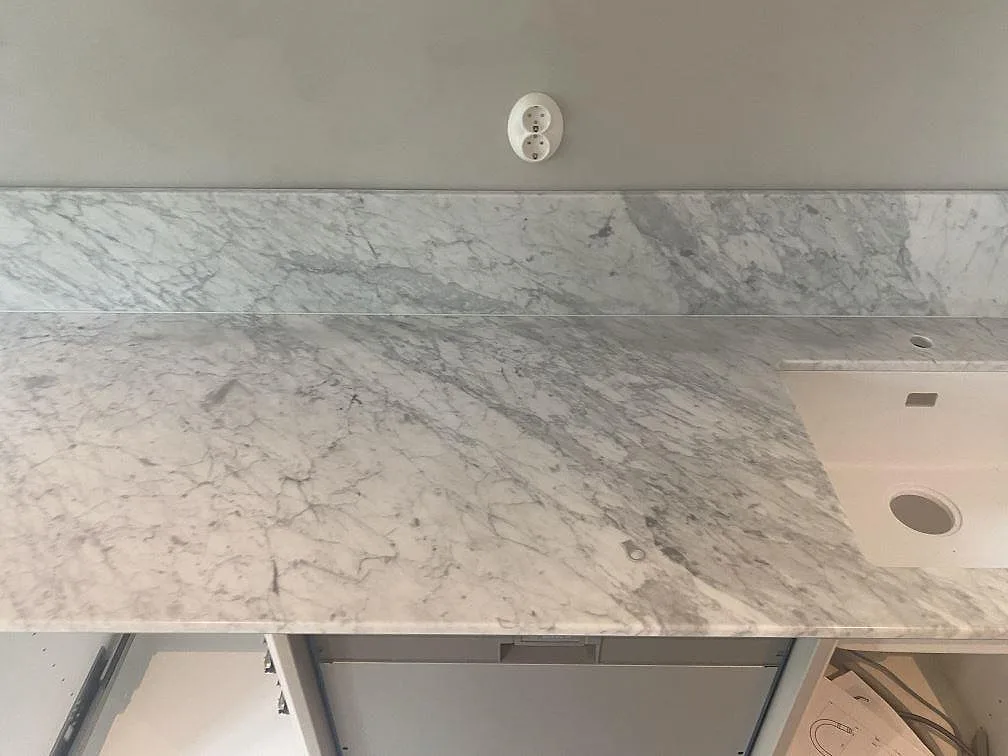 Køkkenbordplade i Carrara C, Vellinge – billede 3