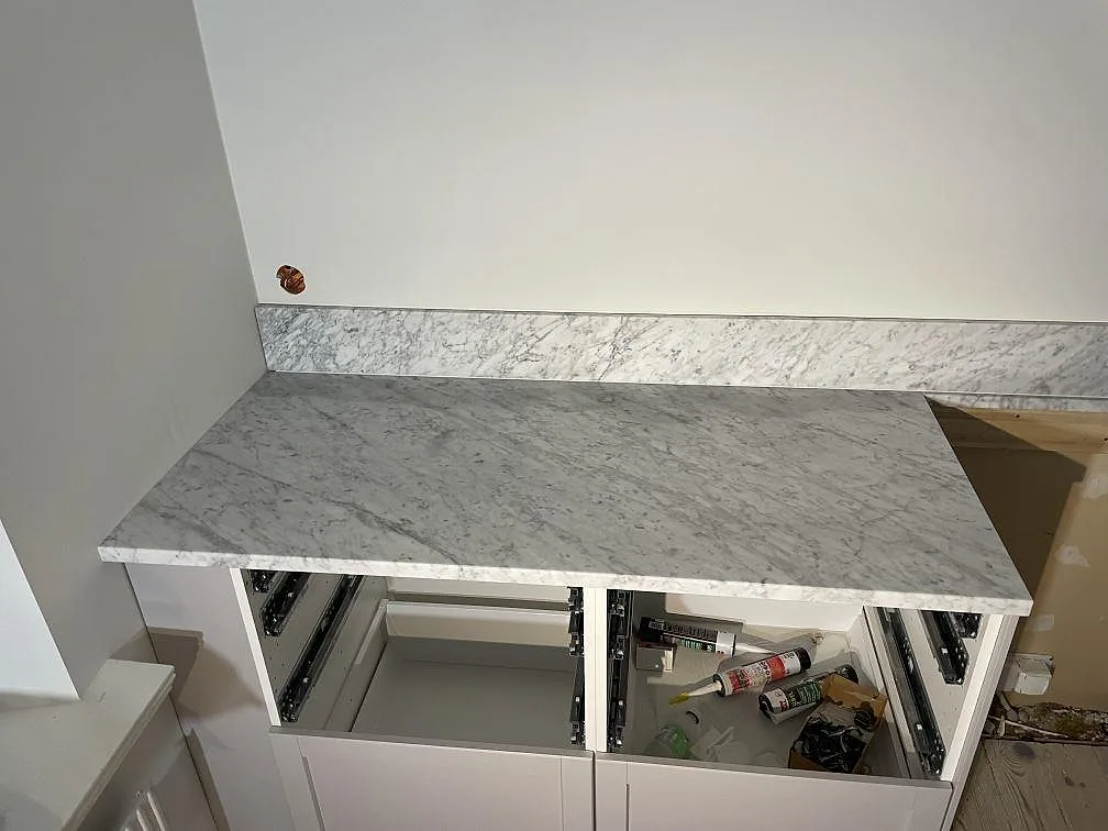 Køkkenbordplade i Carrara C, Lund – billede 5