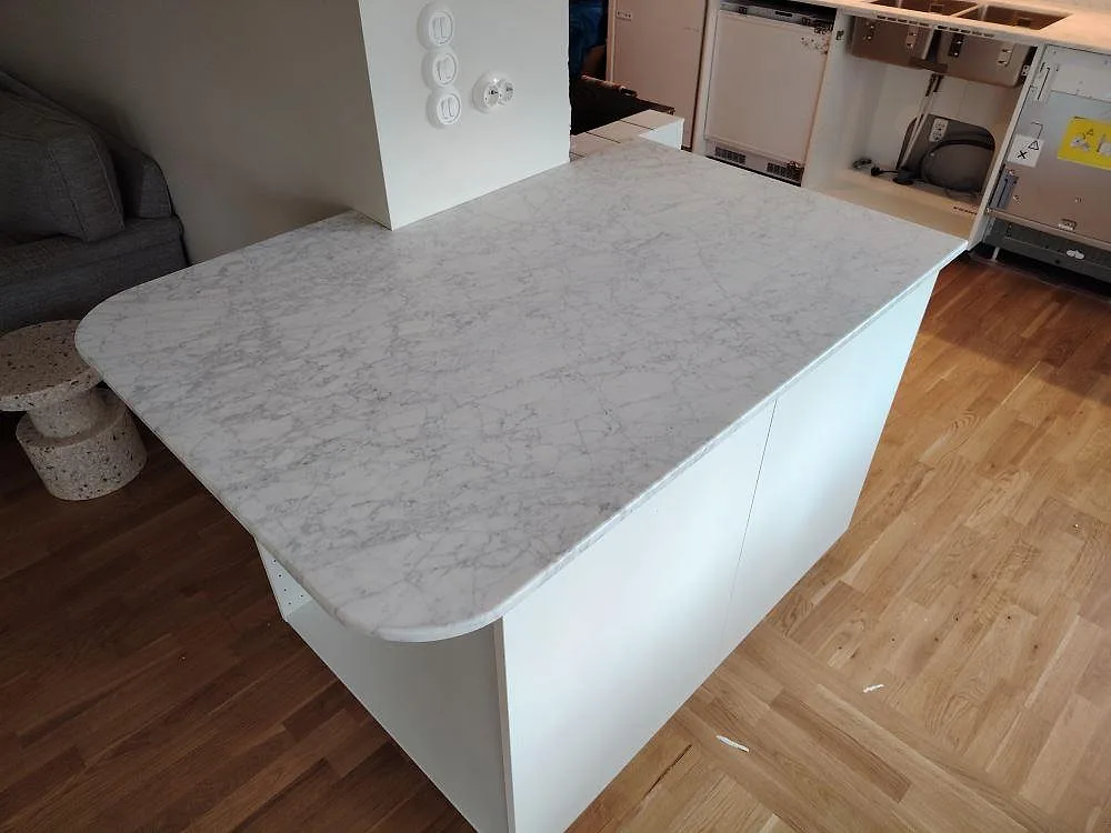 Køkkenbordplade i Carrara C, Saltsjö Boo – billede 3