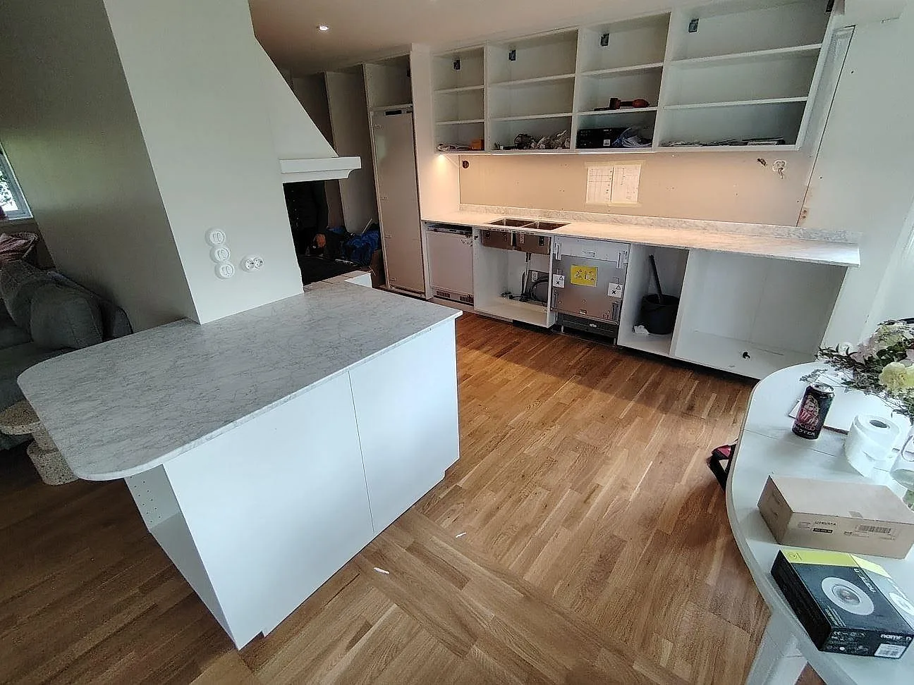 Køkkenbordplade i Carrara C, Saltsjö Boo – billede 2