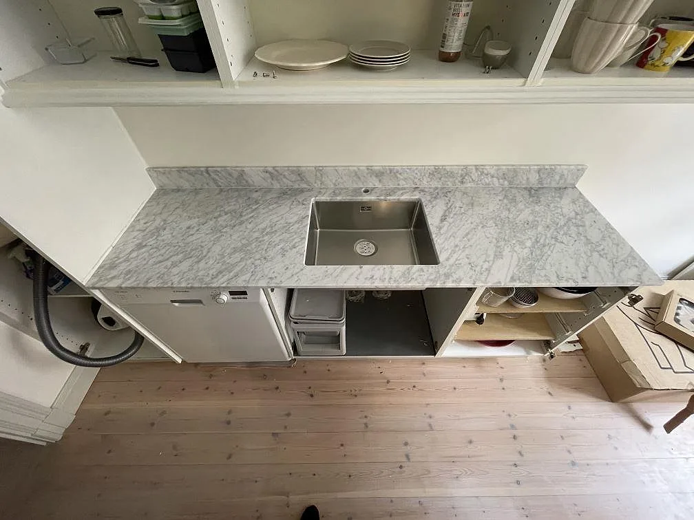 Køkkenbordplade i Carrara CD, Stockholm – billede 2