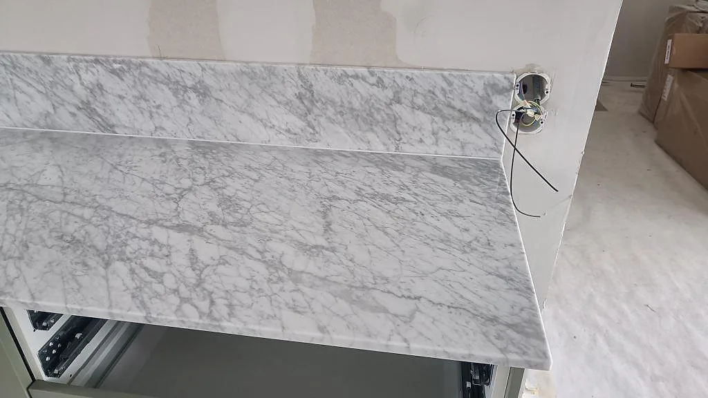 Køkkenbordplade i Carrara C, Svanshall – billede 8
