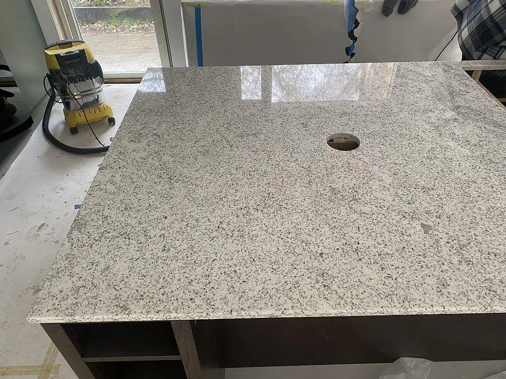 Køkkenbordplade i Cotton White, Höllviken – billede 7