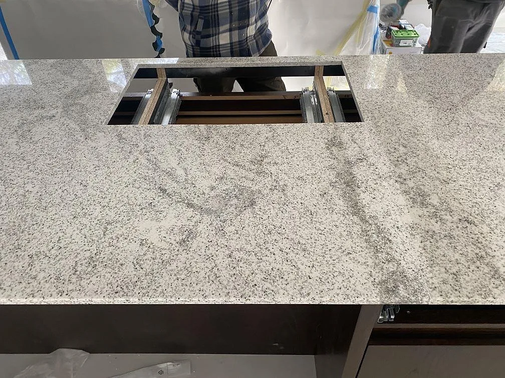 Køkkenbordplade i Cotton White, Höllviken – billede 2