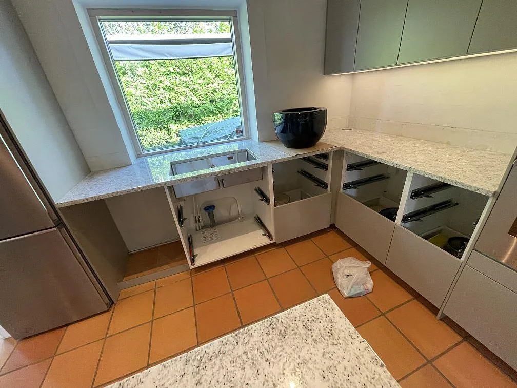 Køkkenbordplade i Cotton White, Höllviken – billede 6