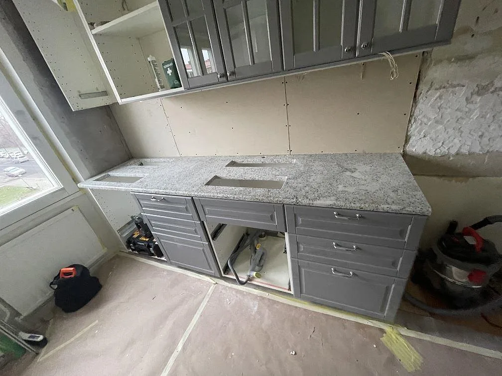 Køkkenbordplade i Cotton White, Malmö – billede 6