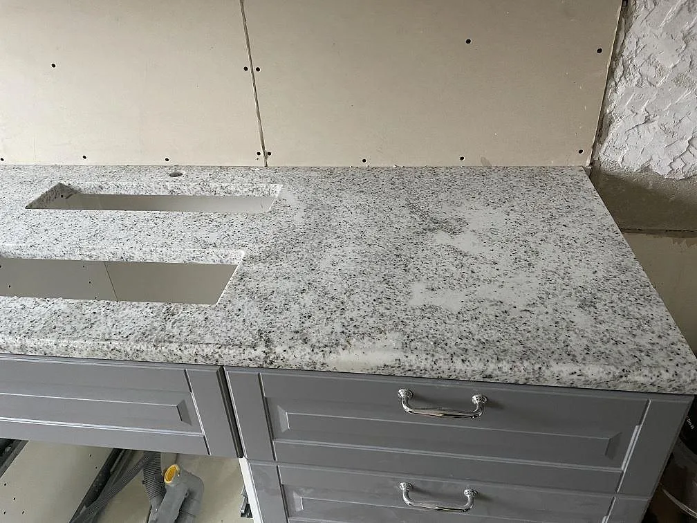 Køkkenbordplade i Cotton White, Malmö – billede 2