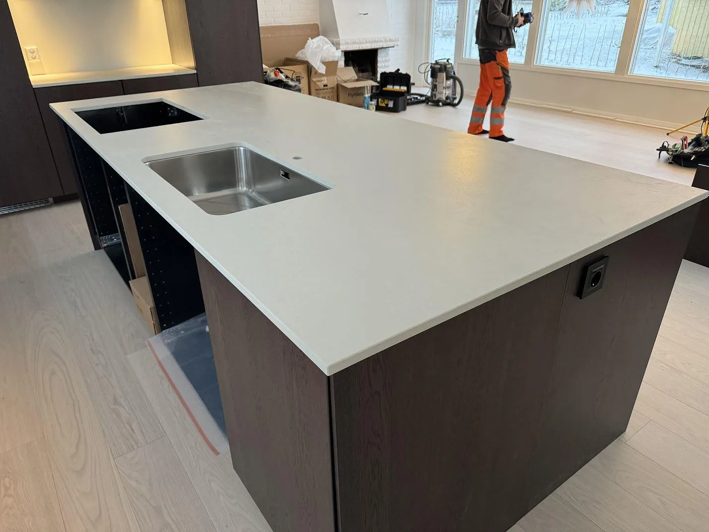 Køkkenbordplade i Dekton Aeris, Mariestad – billede 3