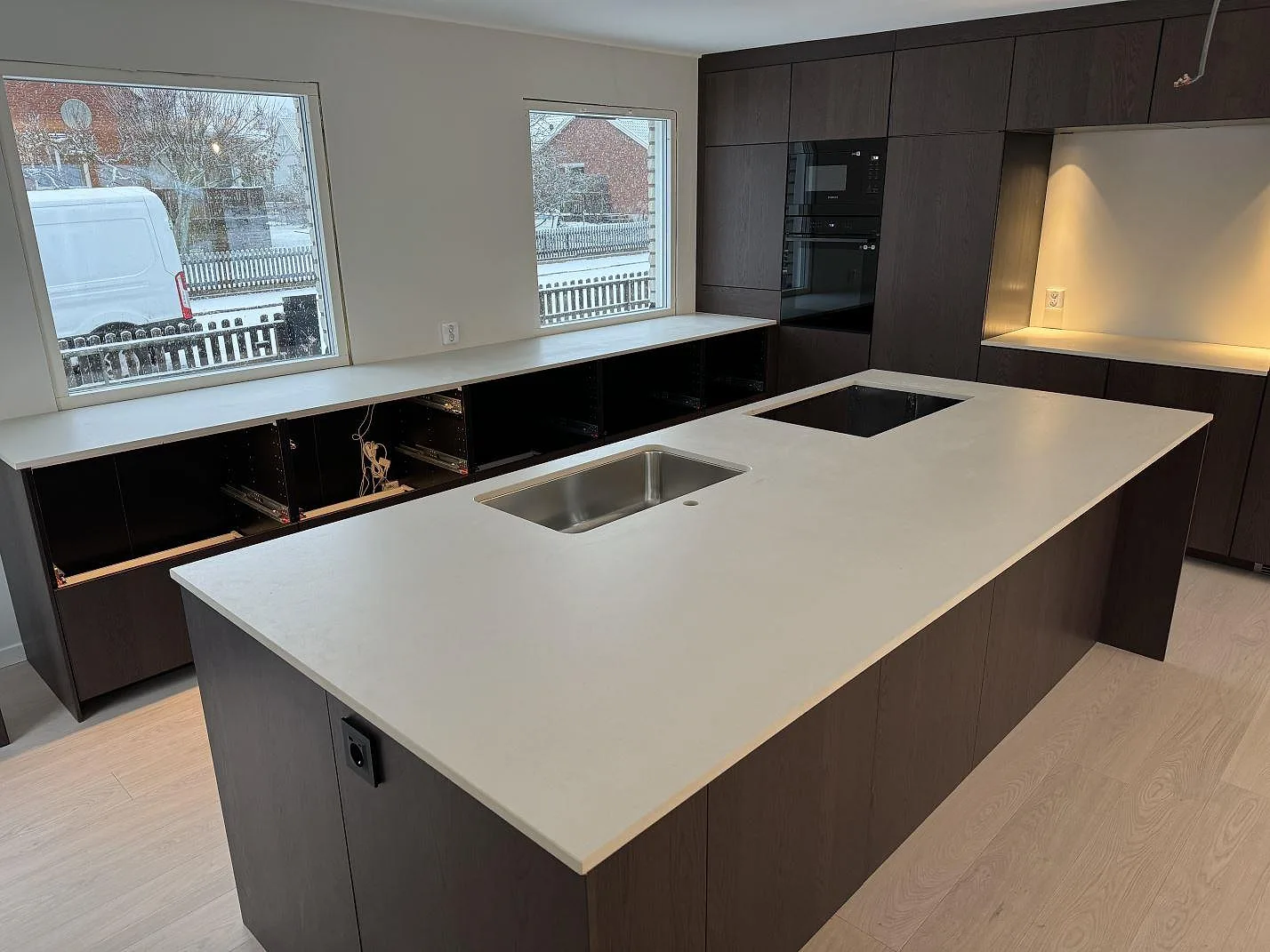 Køkkenbordplade i Dekton Aeris, Mariestad