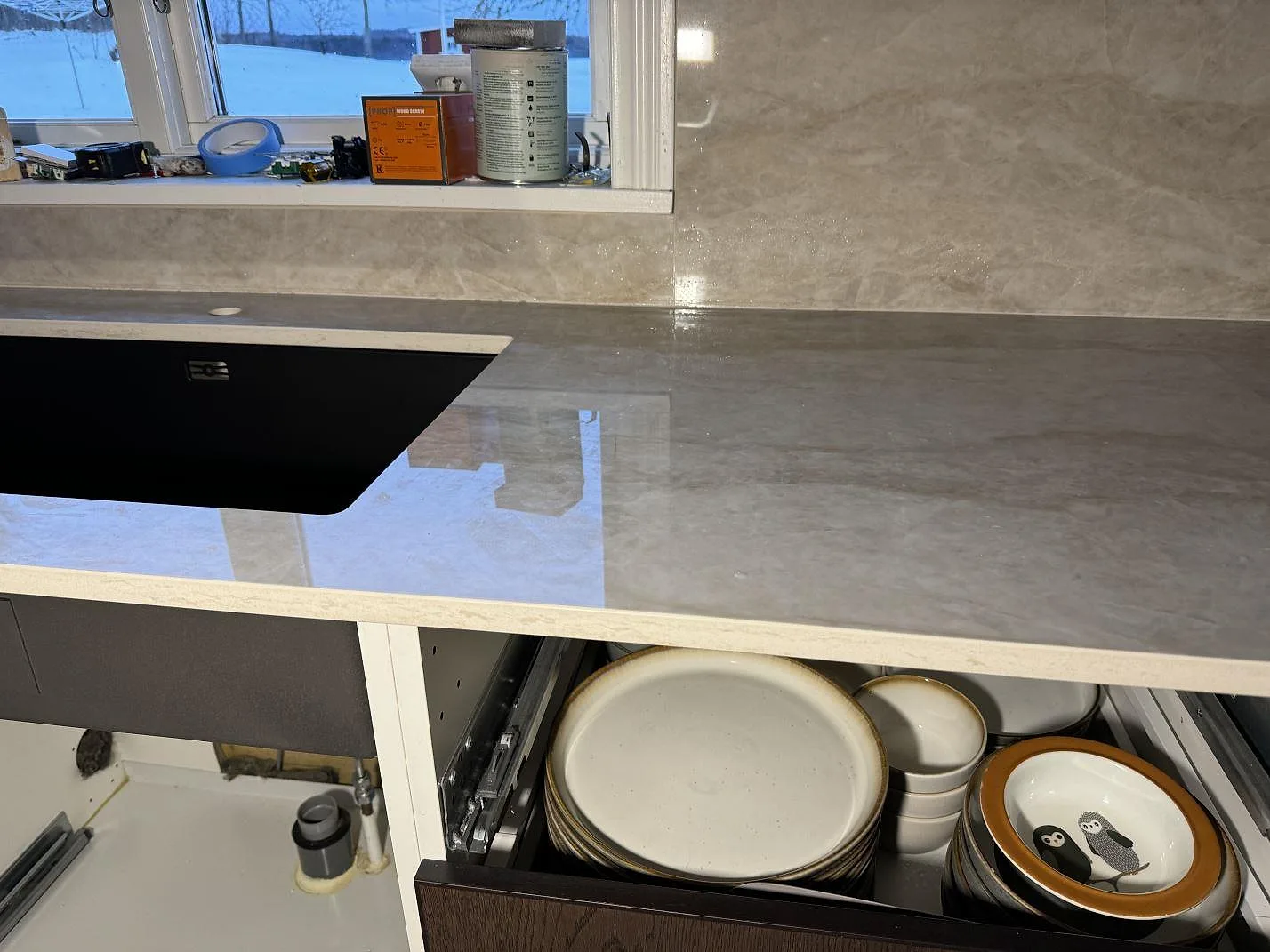 Køkkenbordplade i Dekton Arga, Åryd