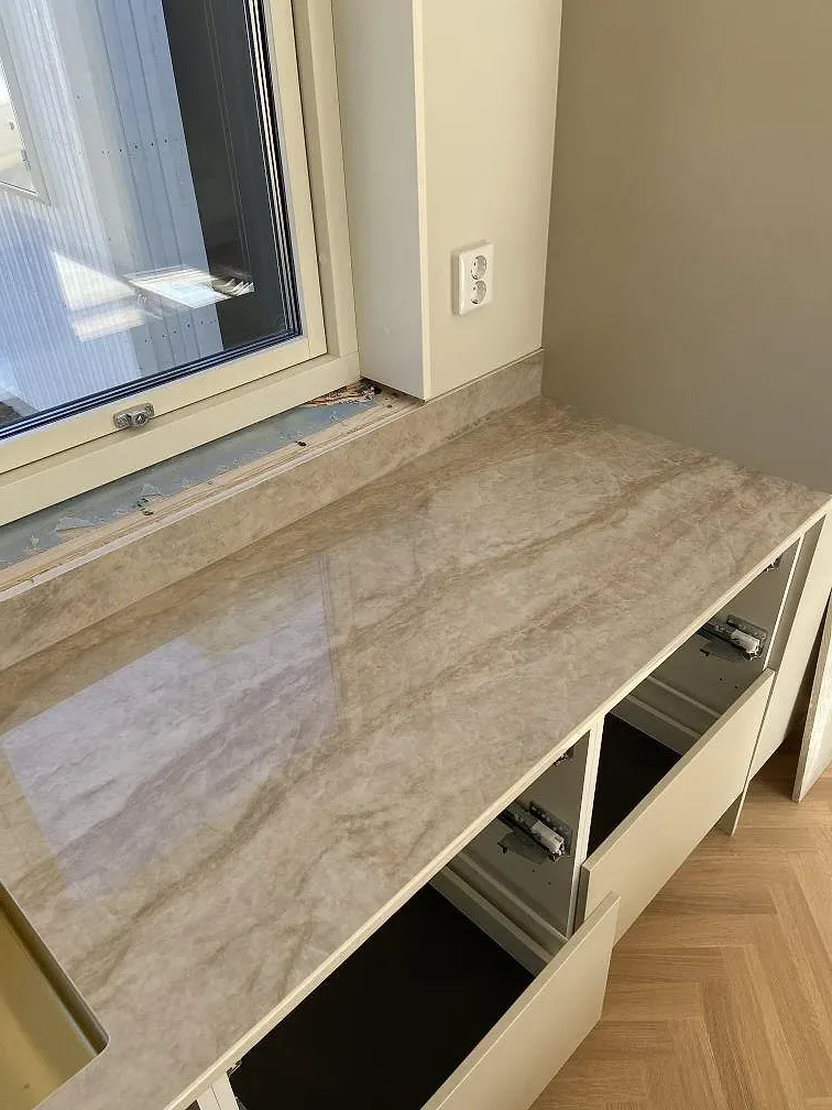 Køkkenbordplade i Dekton Arga, Båstad – billede 5