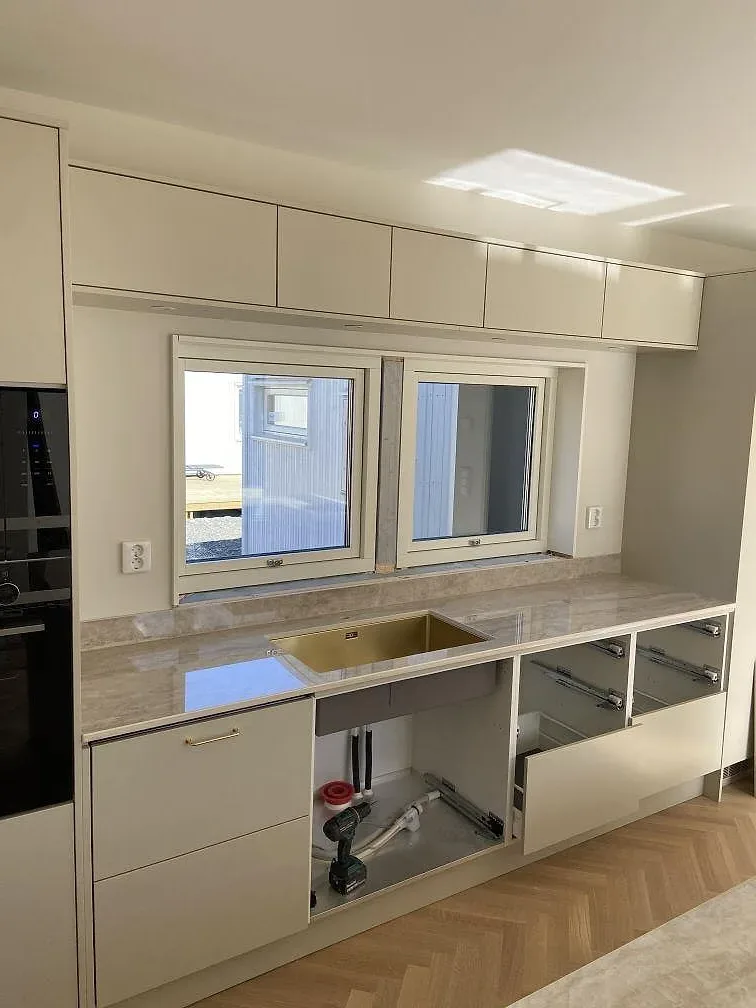 Køkkenbordplade i Dekton Arga, Båstad – billede 8