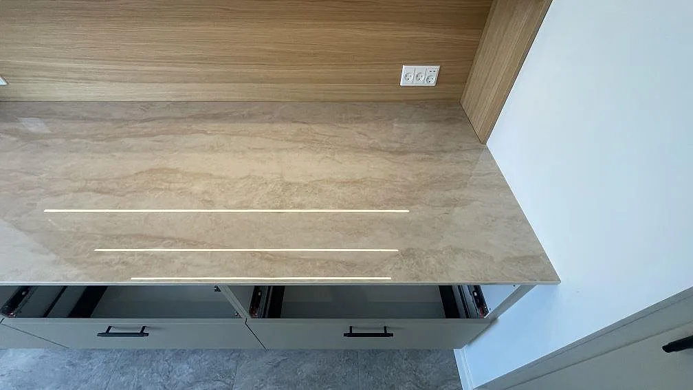 Køkkenbordplade i Dekton Arga, Egtved – billede 5