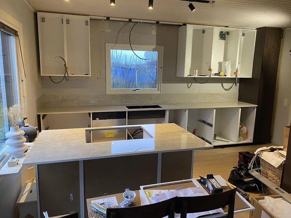 Køkkenbordplade i Dekton Arga, Färlöv – billede 2