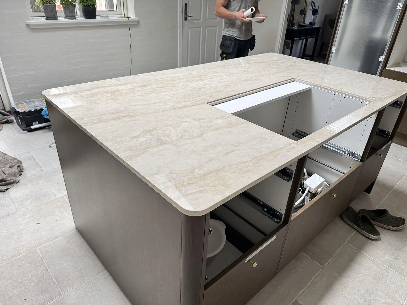 Køkkenbordplade i Dekton Arga, Fredensborg – billede 2