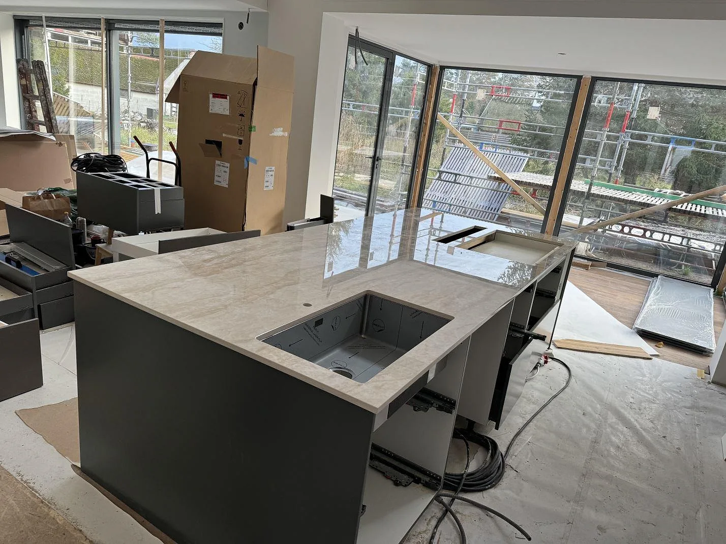 Køkkenbordplade i Dekton Arga, Höllviken