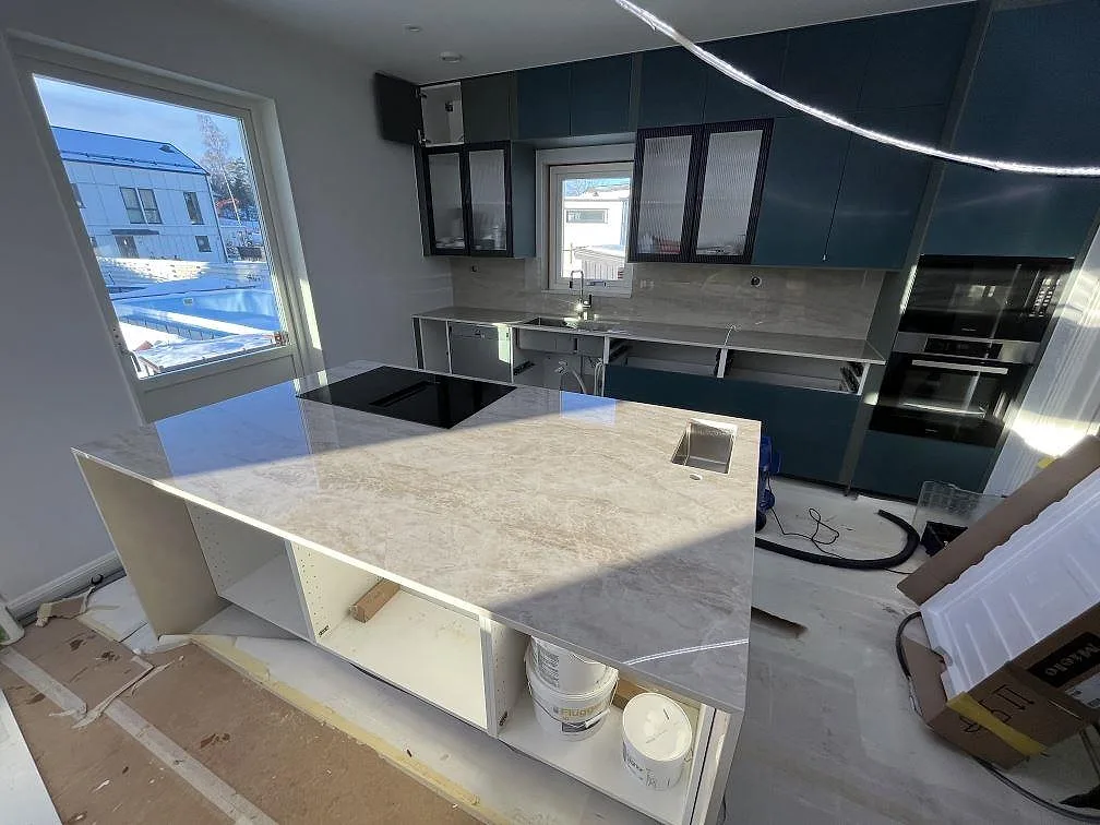 Køkkenbordplade i Dekton Arga, Huddinge