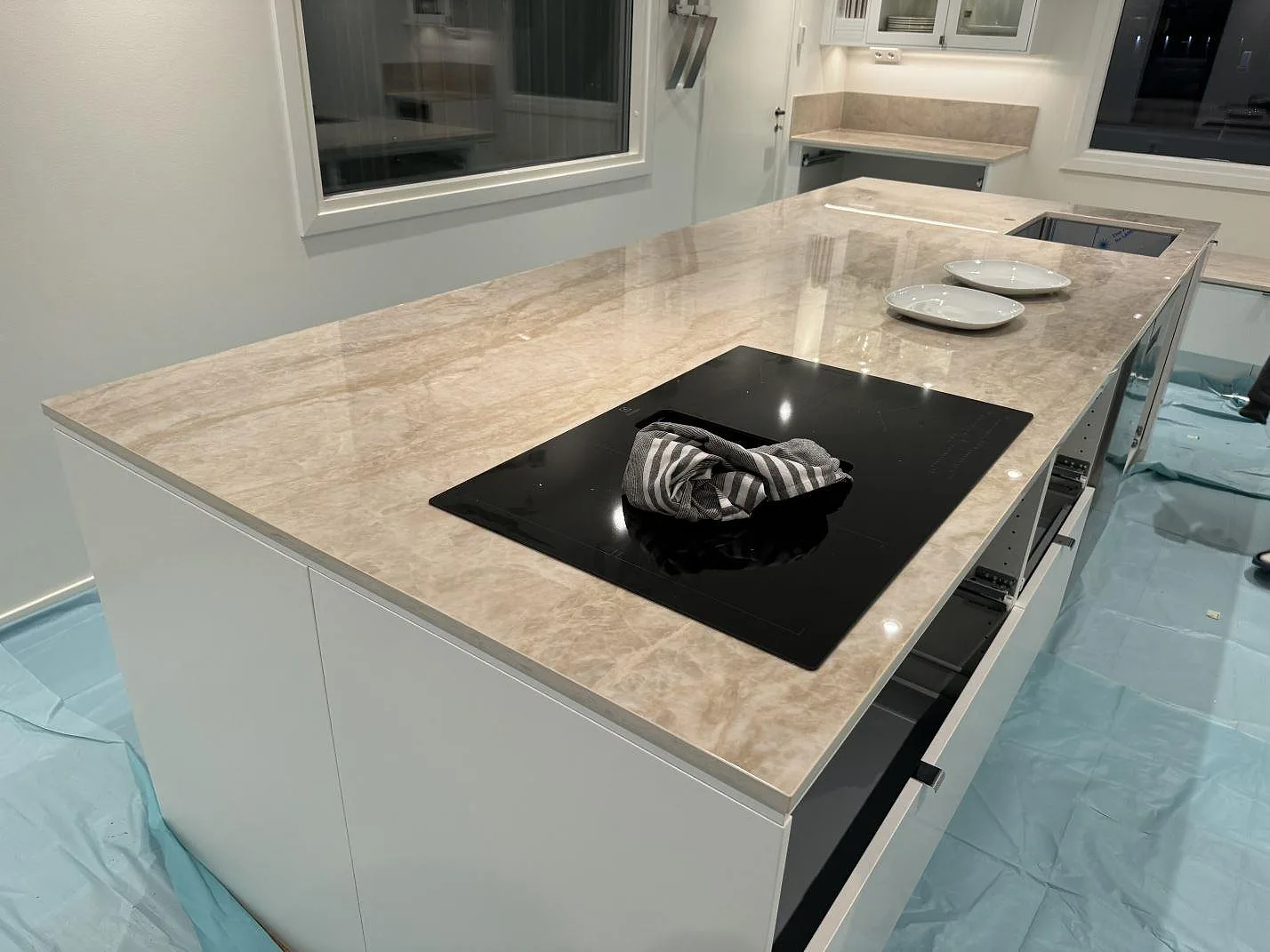 Køkkenbordplade i Dekton Arga, Kristianstad