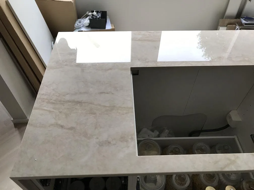 Køkkenbordplade i Dekton Arga, Malmö – billede 5