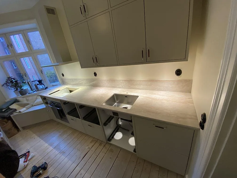 Køkkenbordplade i Dekton Arga, Malmö