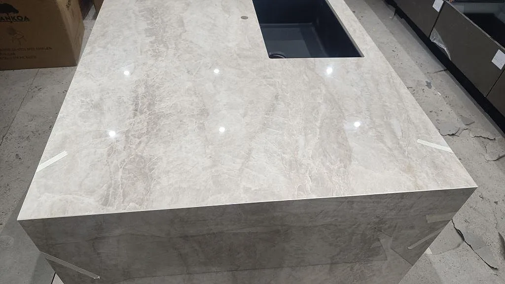 Køkkenbordplade i Dekton Arga, Sengeløse – billede 2