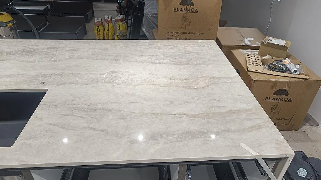 Køkkenbordplade i Dekton Arga, Sengeløse – billede 5