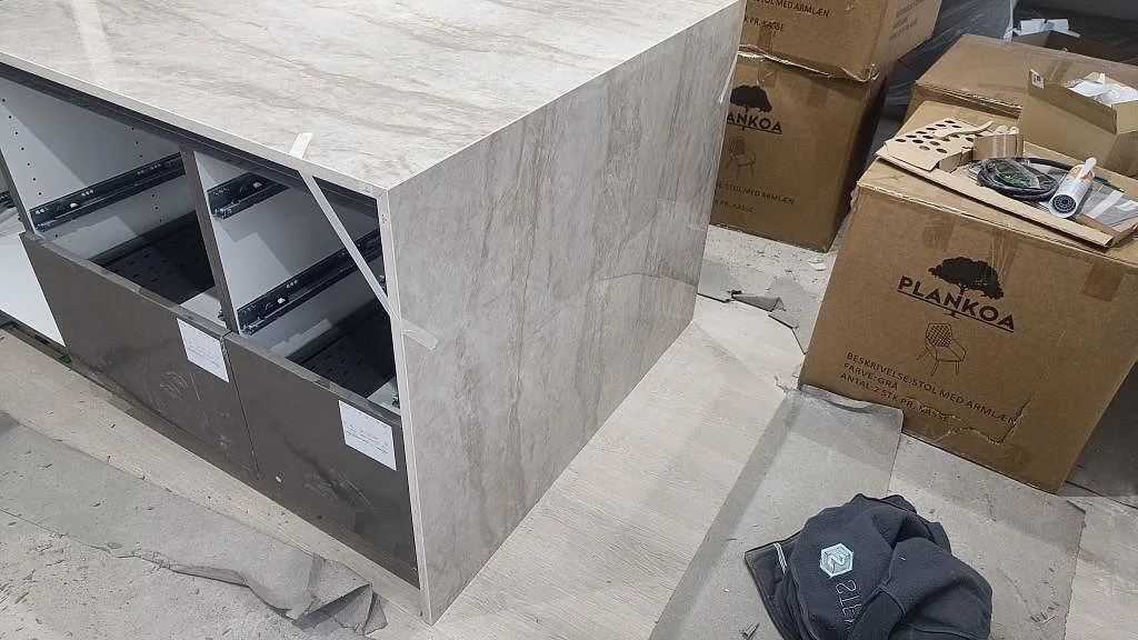 Køkkenbordplade i Dekton Arga, Sengeløse – billede 7