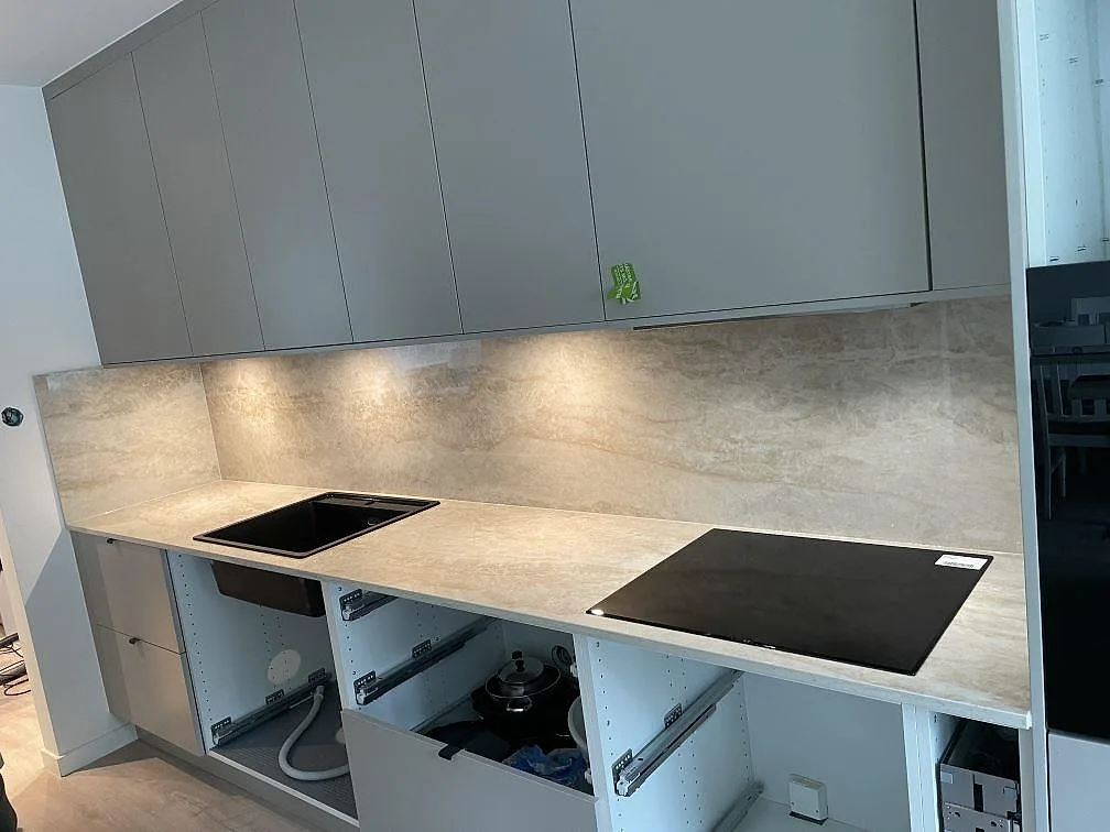 Køkkenbordplade i Dekton Arga, Skövde