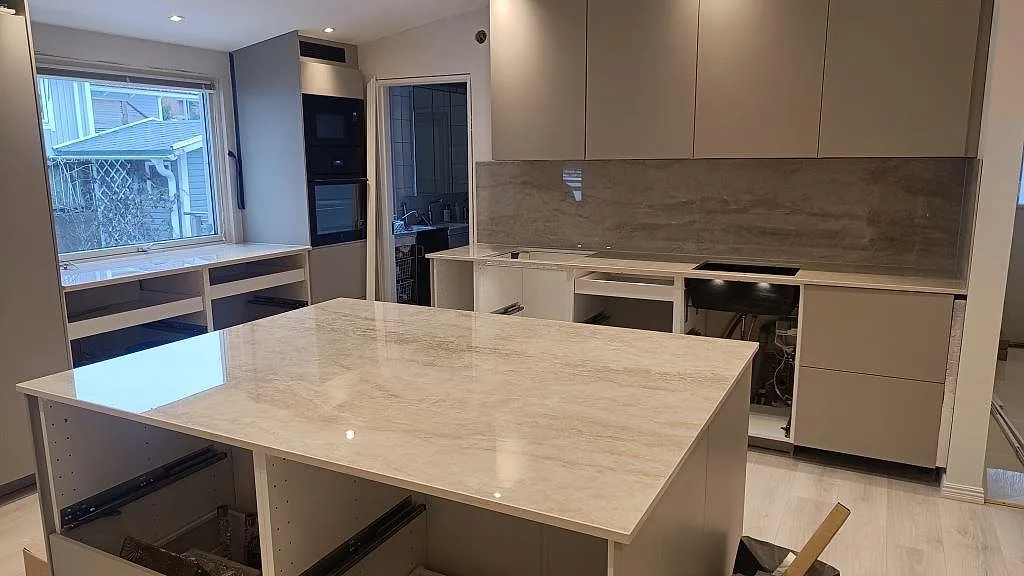 Køkkenbordplade i Dekton Arga, Skövde