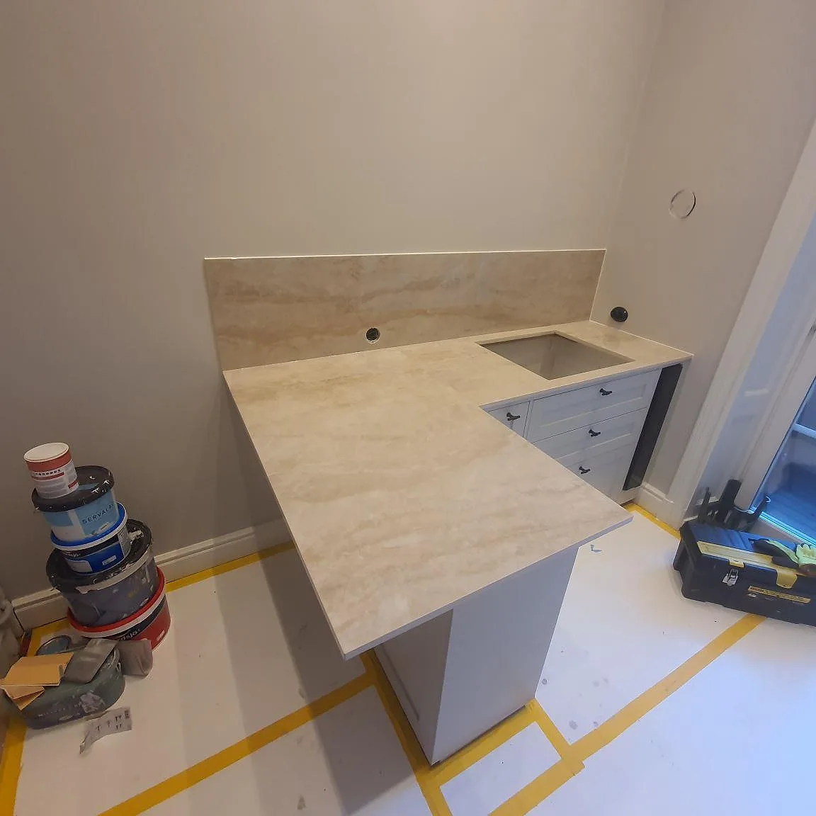 Køkkenbordplade i Dekton Arga, Stockholm – billede 2