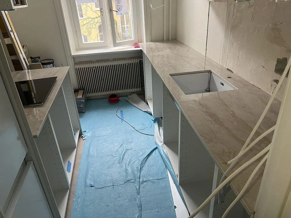 Køkkenbordplade i Dekton Arga, Stockholm