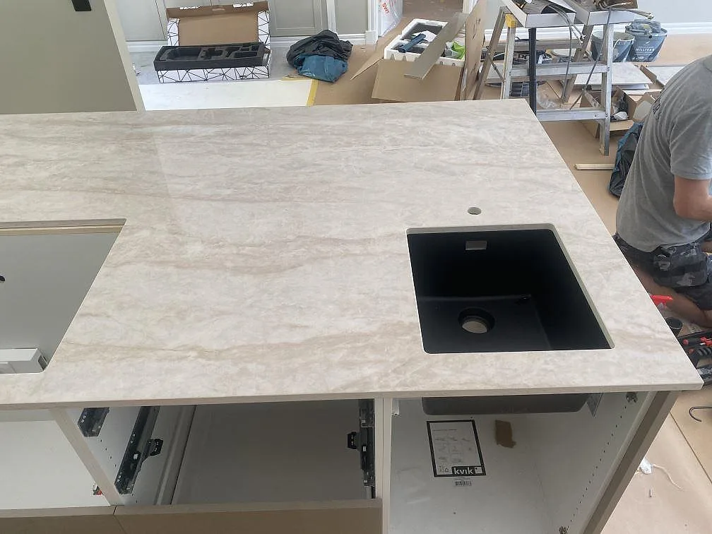 Køkkenbordplade i Dekton Arga, Uddevalla